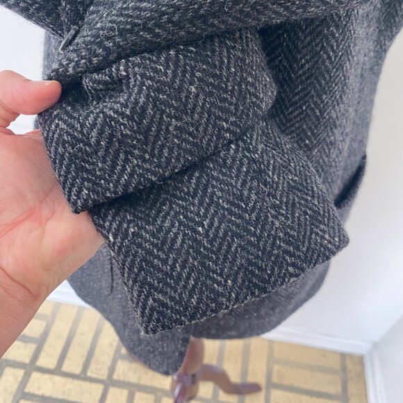 Ralph Lauren Jacket Blazer Wool Herringbone Gray - Picture 5 of 15